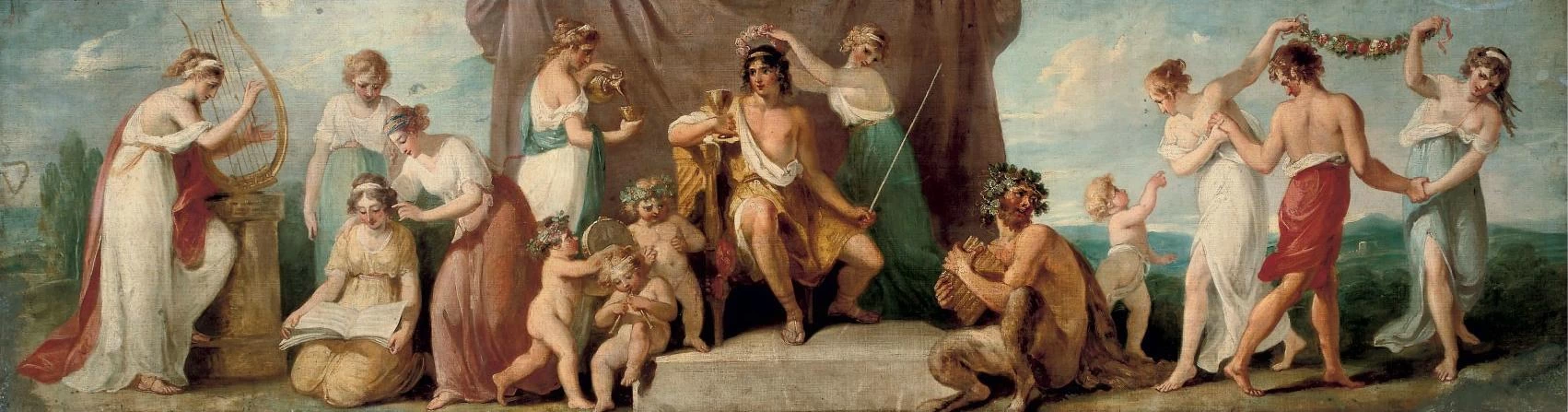 Angelika Kauffmann - Apollo e le Muse sul Monte Parnaso